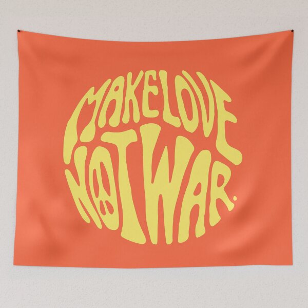Item preview, Make Love not War, Old World Hippie | Orange designed and sold by Daniel Watts.