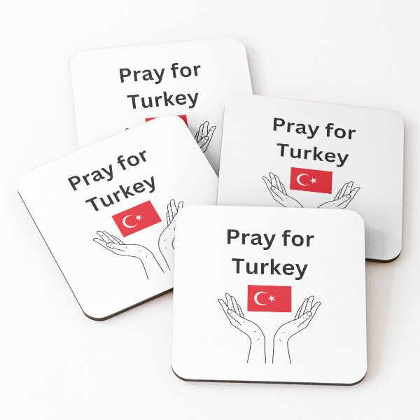 Item preview, Pray For Turkey Red Turkey Flag Support Turkey - Earthquake Turkey designed and sold by Echo Aesthetics.