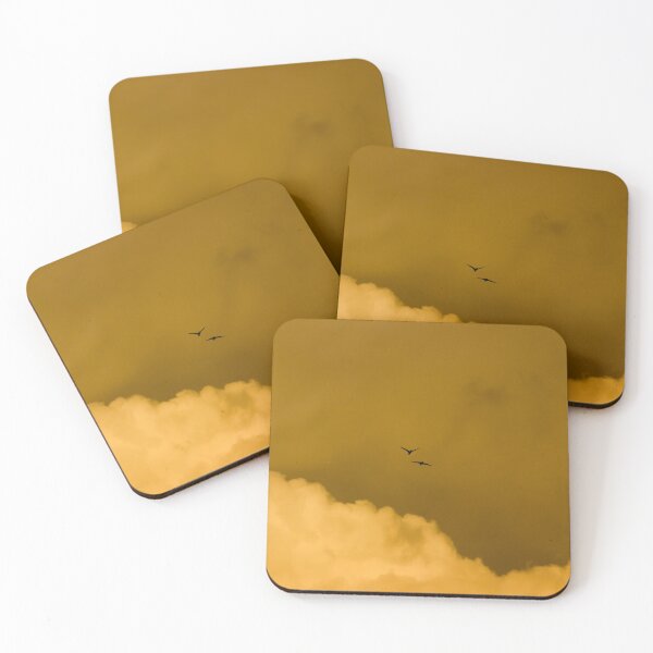 Item preview, Minimalist Photograph of Dusky Yellow Sky and a Bird designed and sold by MintoG.