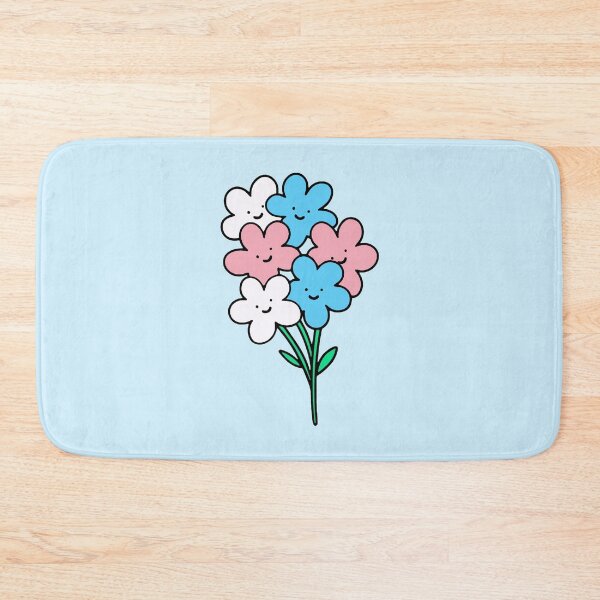 Item preview, Subtle Transgender Pride Flowers designed and sold by everything4eva.