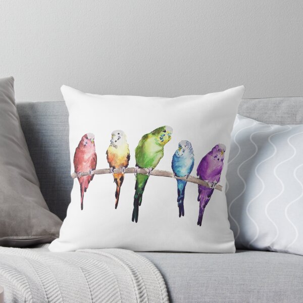 Item preview, Rainbow budgie birds designed and sold by Bridget Davidson.