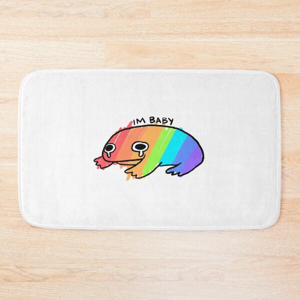 Item preview, IM BABY | Sad Scribbled Rainbow Frog designed and sold by iristocat.