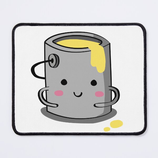 Item preview, Cute Yellow Paint Bucket illustration designed and sold by CutestShopEver.