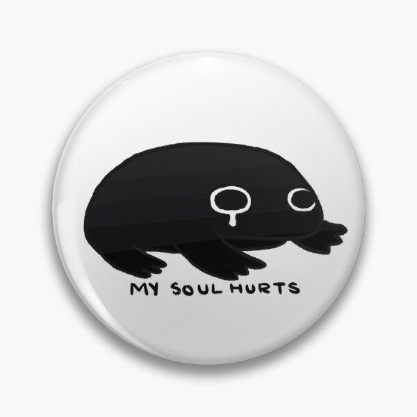 Item preview, My Soul Hurts | Dark Grey to Black Frog designed and sold by iristocat.