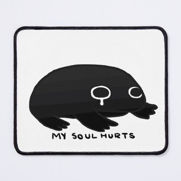 Item preview, My Soul Hurts | Dark Grey to Black Frog designed and sold by iristocat.