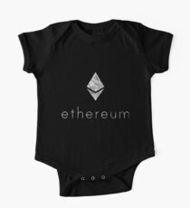 Vintage Ethereum Kryptowährung Baby Body Kurzarm