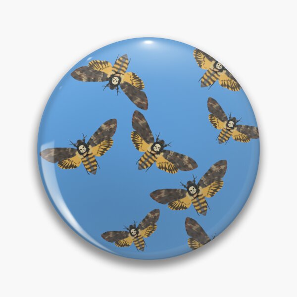 Item preview, Death's Head Moths Blue designed and sold by Ashley Gagnon.