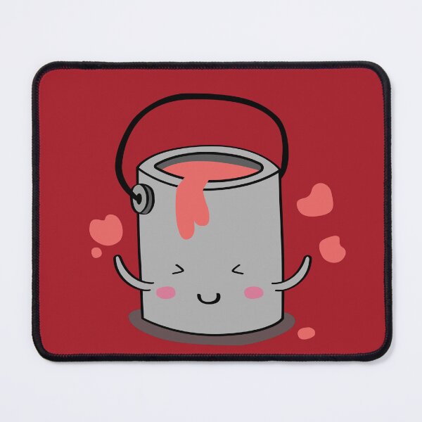 Item preview, Cute Red Paint Bucket illustration designed and sold by CutestShopEver.