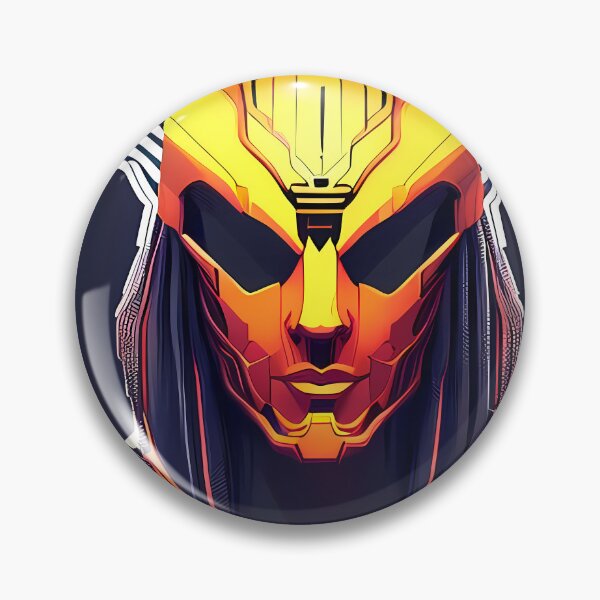 Item preview, Ra Egyptian Sun God Cyberpunk Sticker - Futuristic Design Featuring Ra, the Powerful Deity of Ancient Egypt in a Cyberpunk Style - Perfect for Laptops, Water Bottles, and More! designed and sold by Mytho Merch.