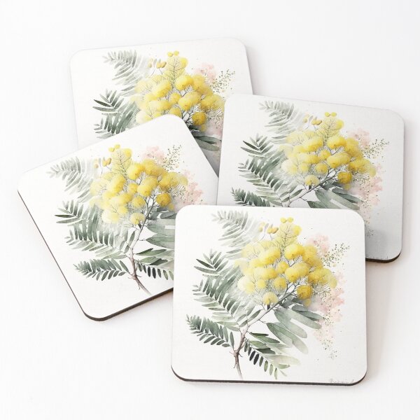 Item preview, Mimosa designed and sold by botanicalartAI.