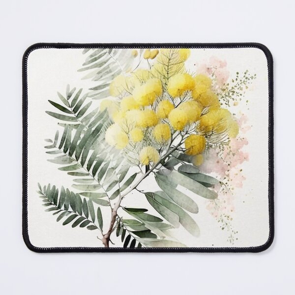 Item preview, Mimosa designed and sold by botanicalartAI.