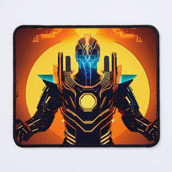 Item preview, Ra Egyptian Sun God Cyberpunk Sticker - Futuristic Design Featuring Ra, the Powerful Deity of Ancient Egypt in a Cyberpunk Style - Perfect for Laptops, Water Bottles, and More! designed and sold by Mytho Merch.