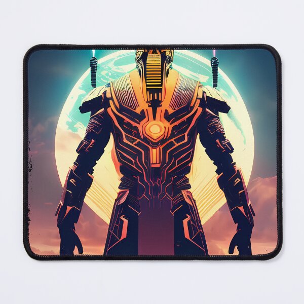 Item preview, Ra Egyptian Sun God Cyberpunk Sticker - Futuristic Design Featuring Ra, the Powerful Deity of Ancient Egypt in a Cyberpunk Style - Perfect for Laptops, Water Bottles, and More! designed and sold by Mytho Merch.