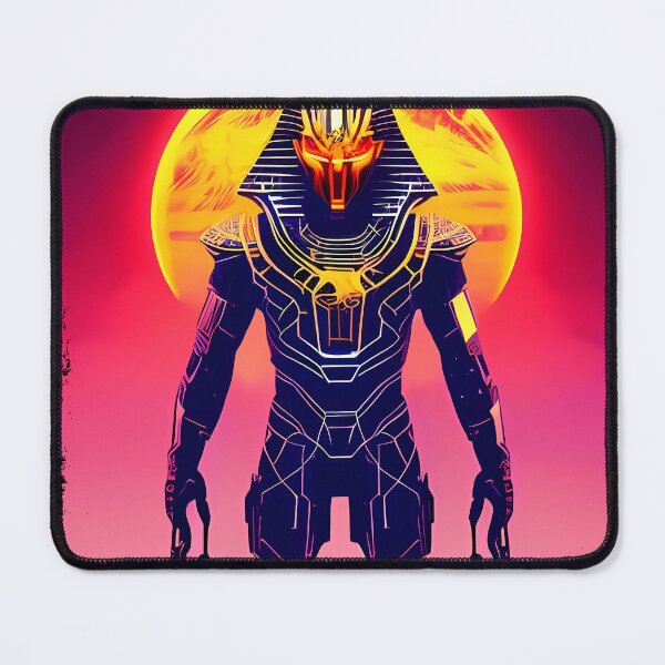 Item preview, Ra Egyptian Sun God Cyberpunk Sticker - Futuristic Design Featuring Ra, the Powerful Deity of Ancient Egypt in a Cyberpunk Style - Perfect for Laptops, Water Bottles, and More! designed and sold by Mytho Merch.