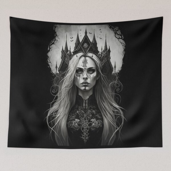 Item preview, Gothic Art - Dark Mysterious Gothic Woman Horror  designed and sold by ZickDezine.