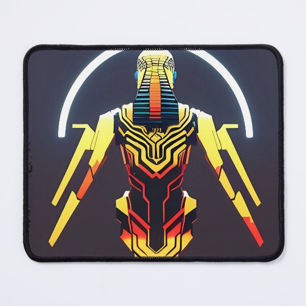 Item preview, Ra Egyptian Sun God Cyberpunk Sticker - Futuristic Design Featuring Ra, the Powerful Deity of Ancient Egypt in a Cyberpunk Style - Perfect for Laptops, Water Bottles, and More! designed and sold by Mytho Merch.