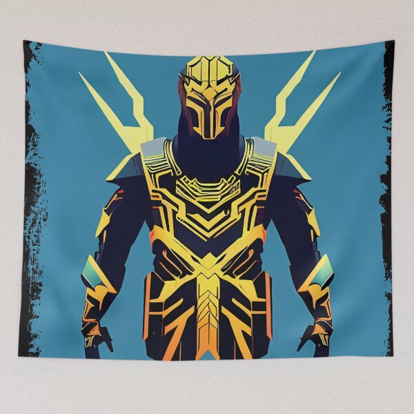 Item preview, Ra Egyptian Sun God Cyberpunk Sticker - Futuristic Design Featuring Ra, the Powerful Deity of Ancient Egypt in a Cyberpunk Style - Perfect for Laptops, Water Bottles, and More! designed and sold by Mytho Merch.