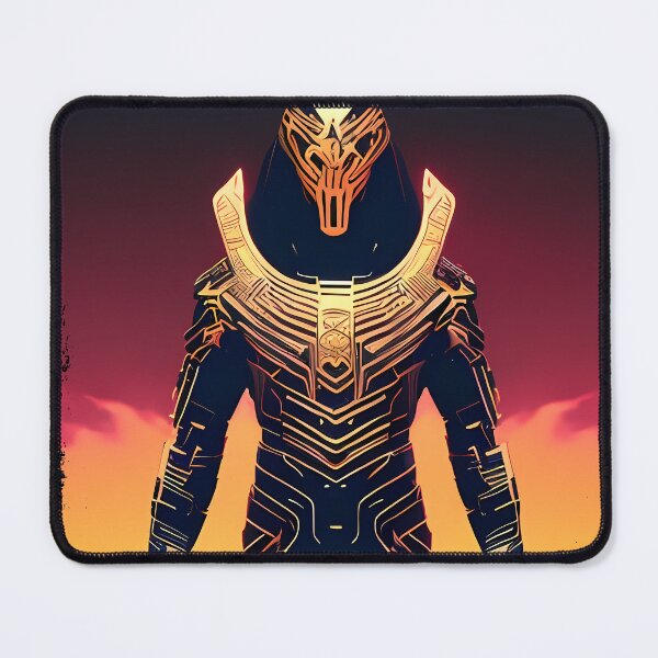 Item preview, Ra Egyptian Sun God Cyberpunk Sticker - Futuristic Design Featuring Ra, the Powerful Deity of Ancient Egypt in a Cyberpunk Style - Perfect for Laptops, Water Bottles, and More! designed and sold by Mytho Merch.