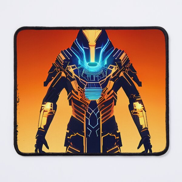 Item preview, Ra Egyptian Sun God Cyberpunk Sticker - Futuristic Design Featuring Ra, the Powerful Deity of Ancient Egypt in a Cyberpunk Style - Perfect for Laptops, Water Bottles, and More! designed and sold by Mytho Merch.