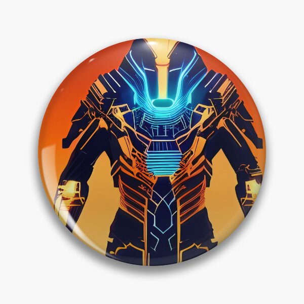 Item preview, Ra Egyptian Sun God Cyberpunk Sticker - Futuristic Design Featuring Ra, the Powerful Deity of Ancient Egypt in a Cyberpunk Style - Perfect for Laptops, Water Bottles, and More! designed and sold by Mytho Merch.