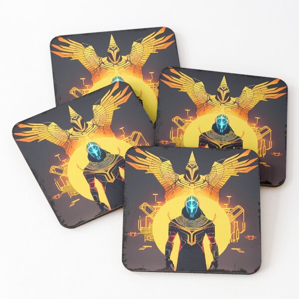 Item preview, Ra Egyptian Sun God Cyberpunk Sticker - Futuristic Design Featuring Ra, the Powerful Deity of Ancient Egypt in a Cyberpunk Style - Perfect for Laptops, Water Bottles, and More! designed and sold by Mytho Merch.