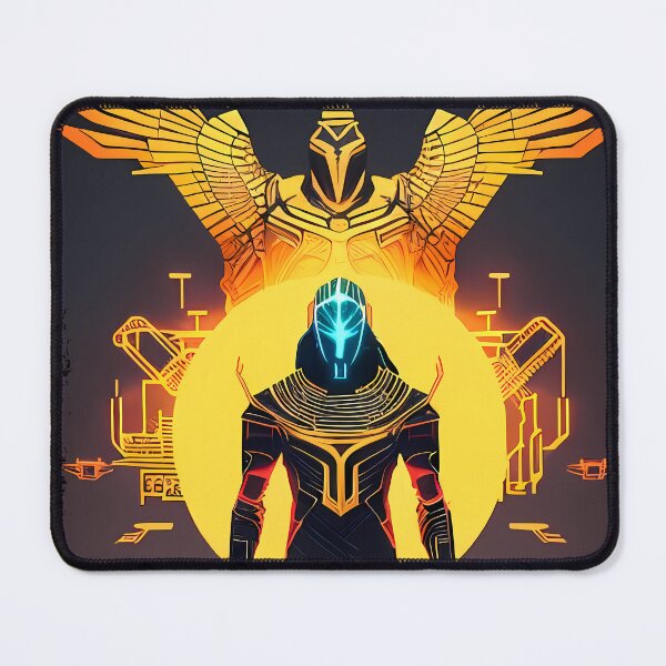 Item preview, Ra Egyptian Sun God Cyberpunk Sticker - Futuristic Design Featuring Ra, the Powerful Deity of Ancient Egypt in a Cyberpunk Style - Perfect for Laptops, Water Bottles, and More! designed and sold by Mytho Merch.
