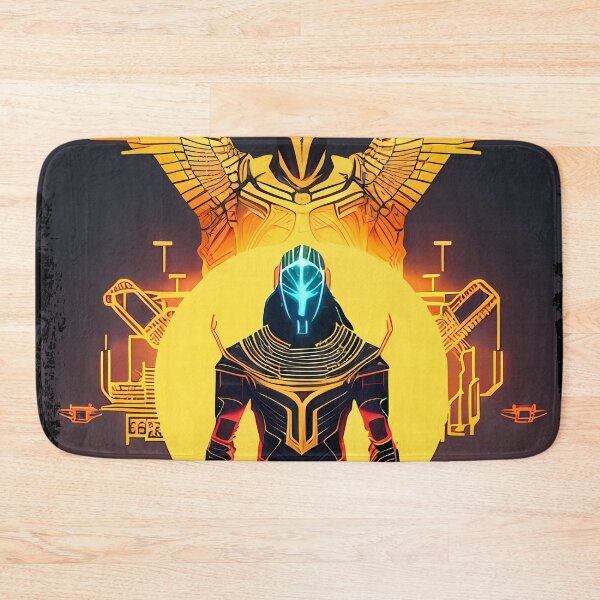 Item preview, Ra Egyptian Sun God Cyberpunk Sticker - Futuristic Design Featuring Ra, the Powerful Deity of Ancient Egypt in a Cyberpunk Style - Perfect for Laptops, Water Bottles, and More! designed and sold by Mytho Merch.