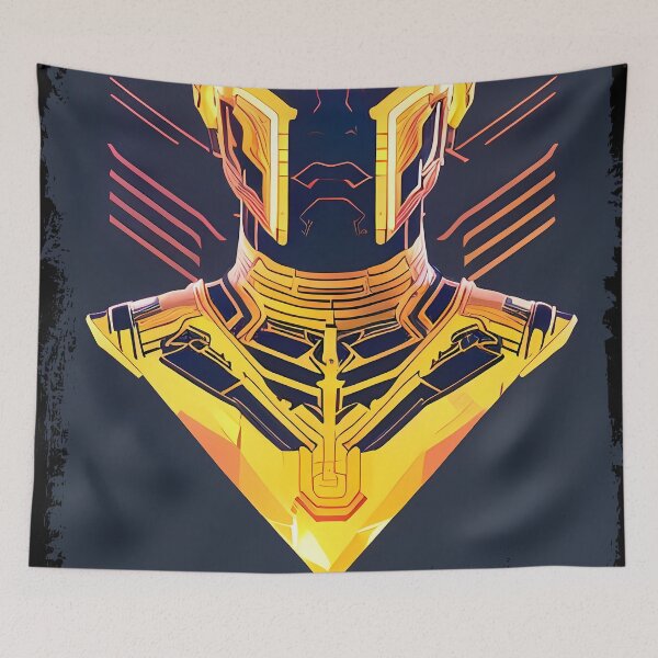 Item preview, Ra Egyptian Sun God Cyberpunk Sticker - Futuristic Design Featuring Ra, the Powerful Deity of Ancient Egypt in a Cyberpunk Style - Perfect for Laptops, Water Bottles, and More! designed and sold by Mytho Merch.