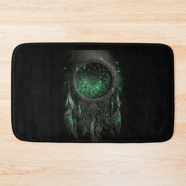 Item preview, Green Glow Dreamcatcher - Native American Spiritual Symbol Dream Protection designed and sold by Dragonstrom.