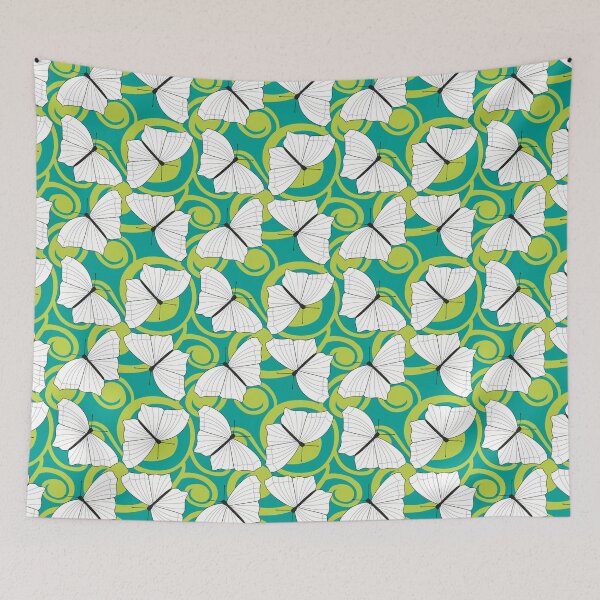 Item preview, Whimsical Butterflies on Swirl Pattern designed and sold by MoePark.