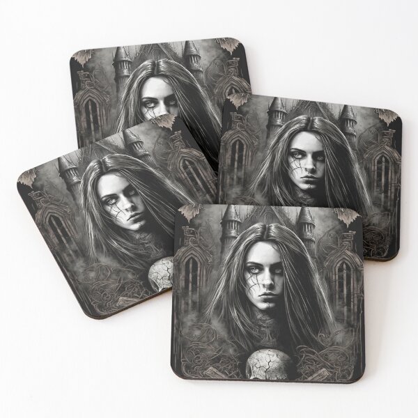 Item preview, Gothic Art - Gothic Beauty Painting designed and sold by ZickDezine.