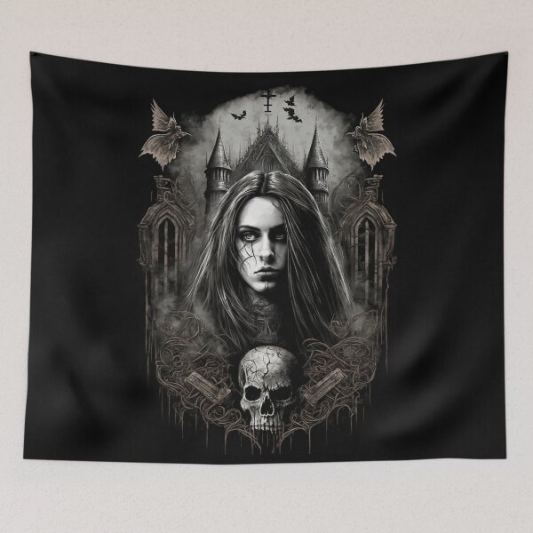 Item preview, Gothic Art - Gothic Beauty Painting designed and sold by ZickDezine.