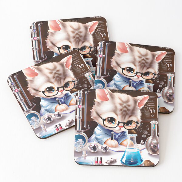 Item preview, Cute Cat In Chemistry Lab designed and sold by PRINYOS.
