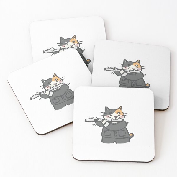 Item preview, Flute Cat (Music cat) designed and sold by 90sister.