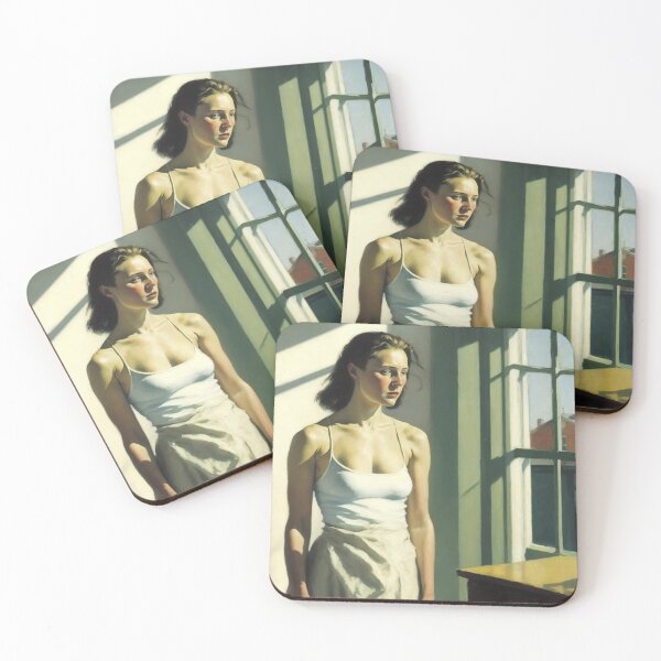 Item preview, Girl with blank look, vintage art designed and sold by Lonesomefolk.