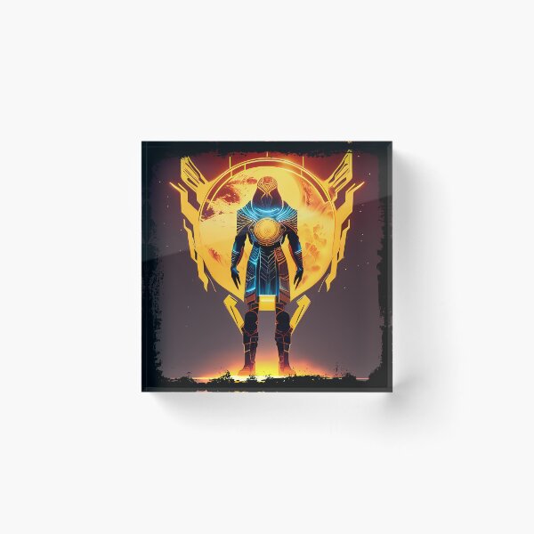Item preview, Ra Egyptian Sun God Cyberpunk Sticker - Futuristic Design Featuring Ra, the Powerful Deity of Ancient Egypt in a Cyberpunk Style - Perfect for Laptops, Water Bottles, and More! designed and sold by Mytho Merch.