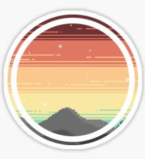 Pixel landscape Sticker