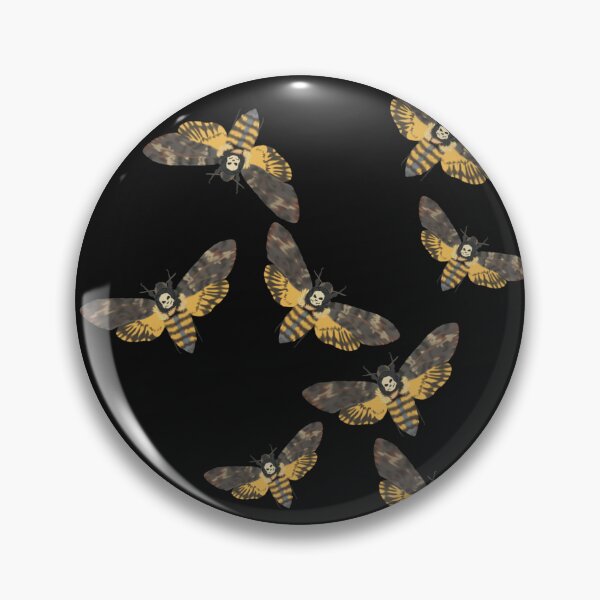Item preview, Death's Head Moths Black designed and sold by Ashley Gagnon.