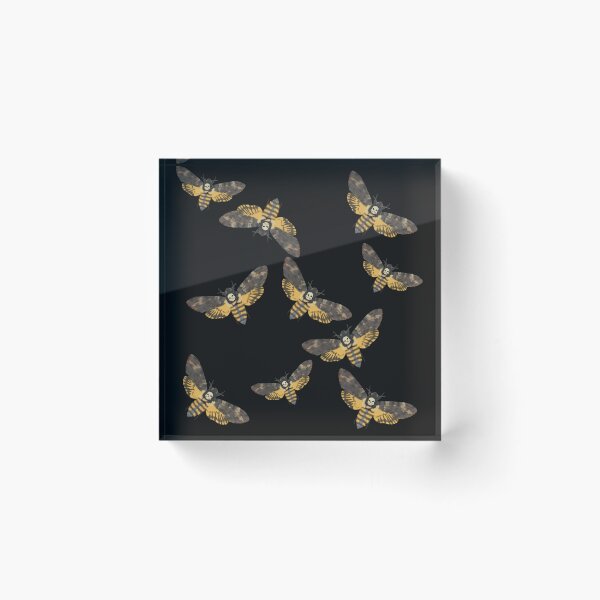 Item preview, Death's Head Moths Black designed and sold by Ashley Gagnon.