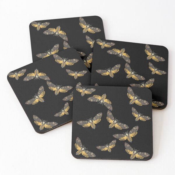 Item preview, Death's Head Moths Black designed and sold by Ashley Gagnon.