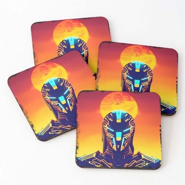 Item preview, Ra Egyptian Sun God Cyberpunk Sticker - Futuristic Design Featuring Ra, the Powerful Deity of Ancient Egypt in a Cyberpunk Style - Perfect for Laptops, Water Bottles, and More! designed and sold by Mytho Merch.