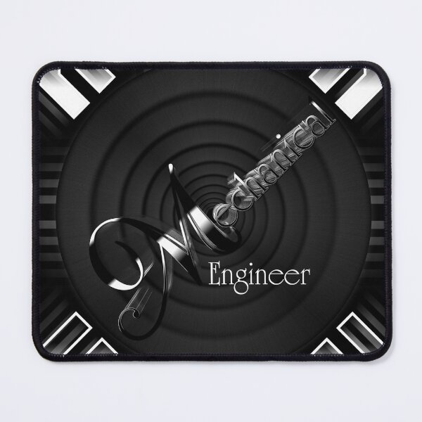 Item preview, Mechanical Engineer Deco Flare Typography Graphic Design designed and sold by Xzendor7 Digital Art Creations.