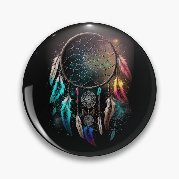 Item preview, Multicolored Sparkle Dreamcatcher - Native American Spiritual Symbol Dream Protection designed and sold by Dragonstrom.
