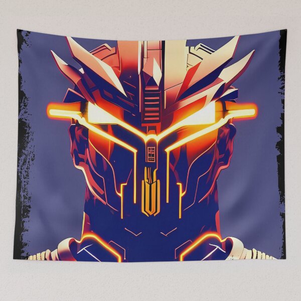 Item preview, Ra Egyptian Sun God Cyberpunk Sticker - Futuristic Design Featuring Ra, the Powerful Deity of Ancient Egypt in a Cyberpunk Style - Perfect for Laptops, Water Bottles, and More! designed and sold by Mytho Merch.