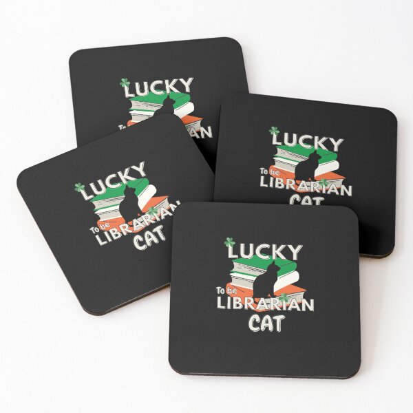 Item preview, Lucky to be a Librarian cat. designed and sold by sirilakk.