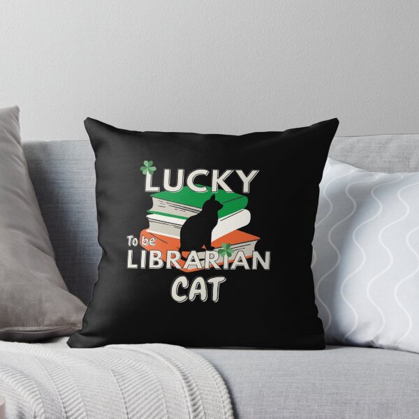 Item preview, Lucky to be a Librarian cat. designed and sold by sirilakk.