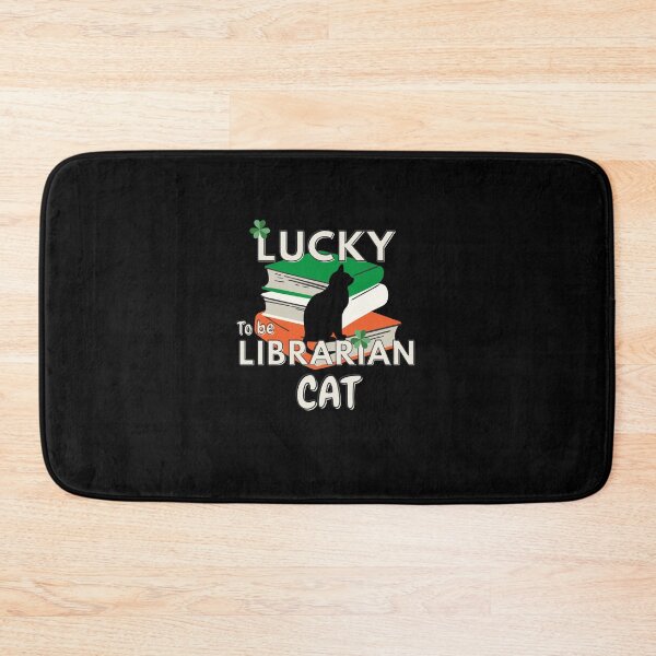 Item preview, Lucky to be a Librarian cat. designed and sold by sirilakk.