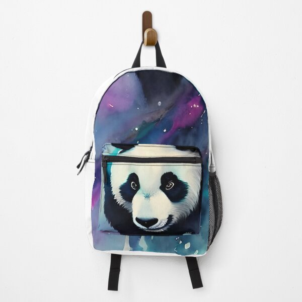 Item preview, Panda water painting with running colors and splashes all over designed and sold by clausbjoern.