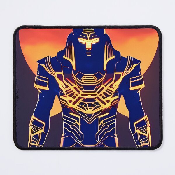 Item preview, Ra Egyptian Sun God Cyberpunk Sticker - Futuristic Design Featuring Ra, the Powerful Deity of Ancient Egypt in a Cyberpunk Style - Perfect for Laptops, Water Bottles, and More! designed and sold by Mytho Merch.