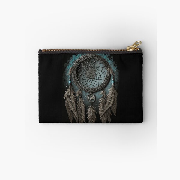 Item preview, Brown Dreamcatcher w/ Muted Turquoise Accents - Native American Spiritual Symbol Dream Protection designed and sold by Dragonstrom.